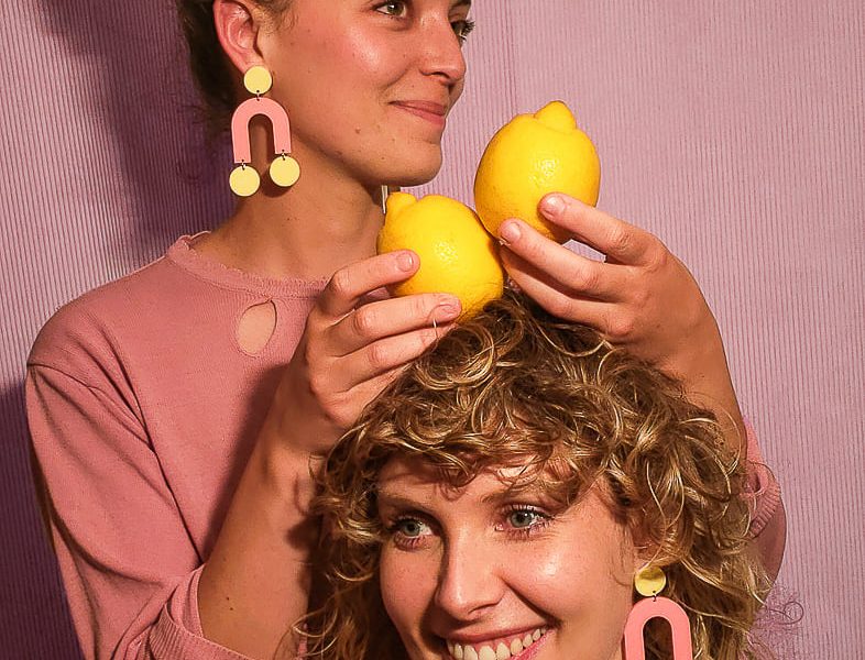Boucles d'oreilles en plexiglass Arcade MALABAR