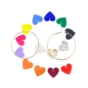 Charms Coeur ​​❤️​ Créoles Fines