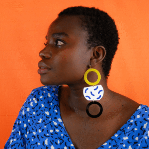 MAXIIIIII Boucles d'oreilles fantaisie Memphis - Cucumber