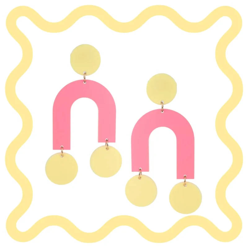 Boucles d'oreilles en plexiglass Arcade MALABAR