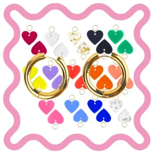 Charms Coeur ❤️ Créoles Épaisses