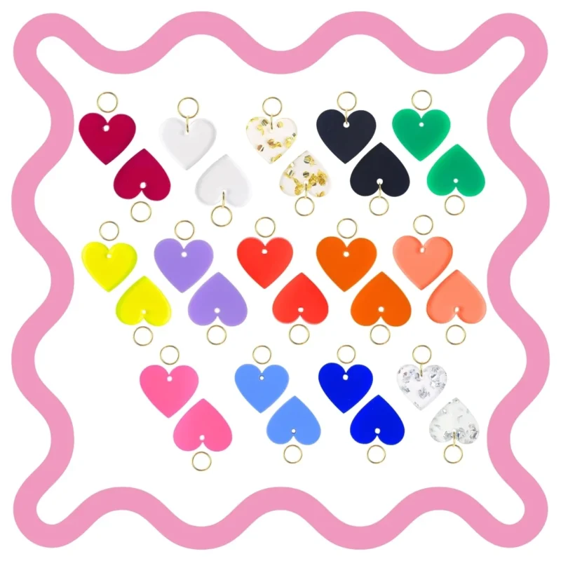 Charms Coeur ​​❤️ Créoles Épaisses