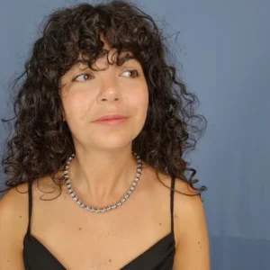 Collier fantaisie Perles argentée